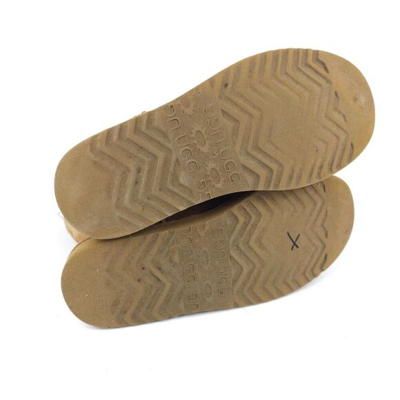 UGG Classic Short Ankle Boot Lambskin Suede Sherpa Fur Ankle 90s Y2k Chestnut 8 - Picture 7 of 7